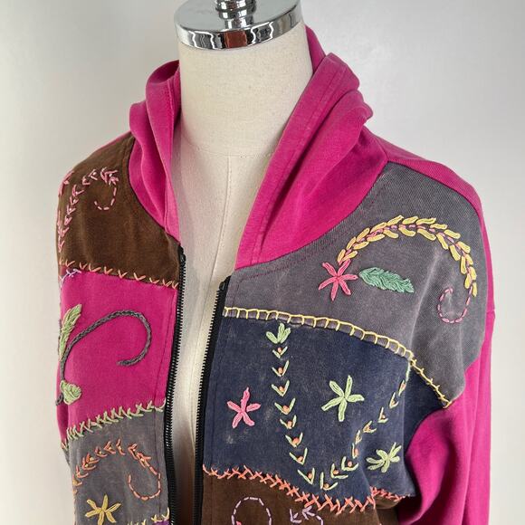 Rising Tide Vintage Hoodie Jacket Pink - Picture 4 of 11